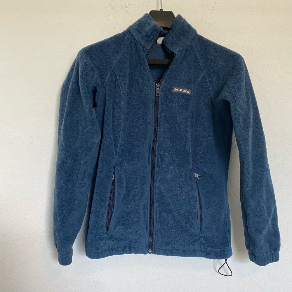Columbia Benton‎ Springs Full Zip Fleece Jacket Blue Small